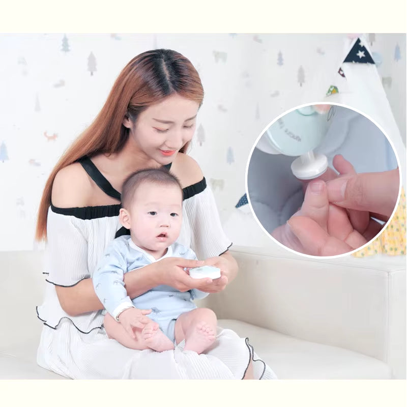 Electric Baby Nail Trimmer Kid Nail Polisher Tool Infant Manicure Scissors Baby Hygiene Kit Baby Nail Clipper Cutter for Newborn