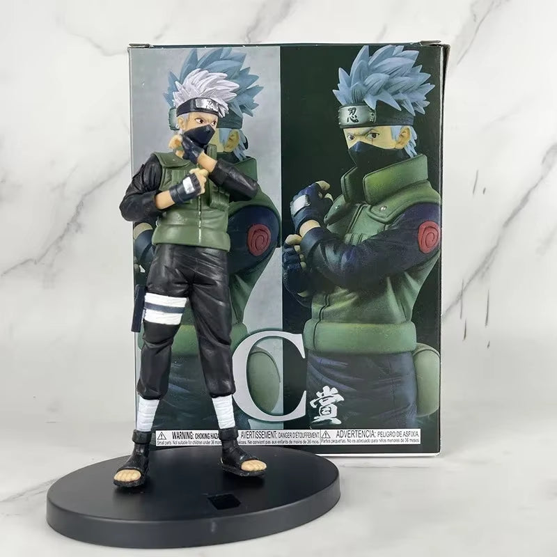 20Cm  Naruto Anime Figure Shippuden Uchiha Sasuke Hatake Kakashi Namikaze Minato Action Figure Collection Model Toys Gifts