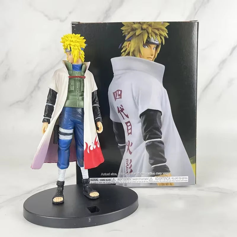 20Cm  Naruto Anime Figure Shippuden Uchiha Sasuke Hatake Kakashi Namikaze Minato Action Figure Collection Model Toys Gifts