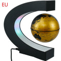 Magnetic Levitation Ball LED Rotating Earth Floating Light O/C Shaped Bedside Lamp Novel Birthday Gift